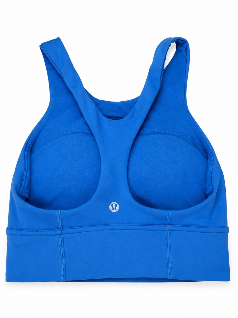 Lululemon Wunder Train Longline Bra‎ Blue Nile 4 Everlux Medium Support C/D Cup - Picture 2 of 4
